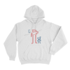 Let It Ride Doodle Unisex Hoodie White