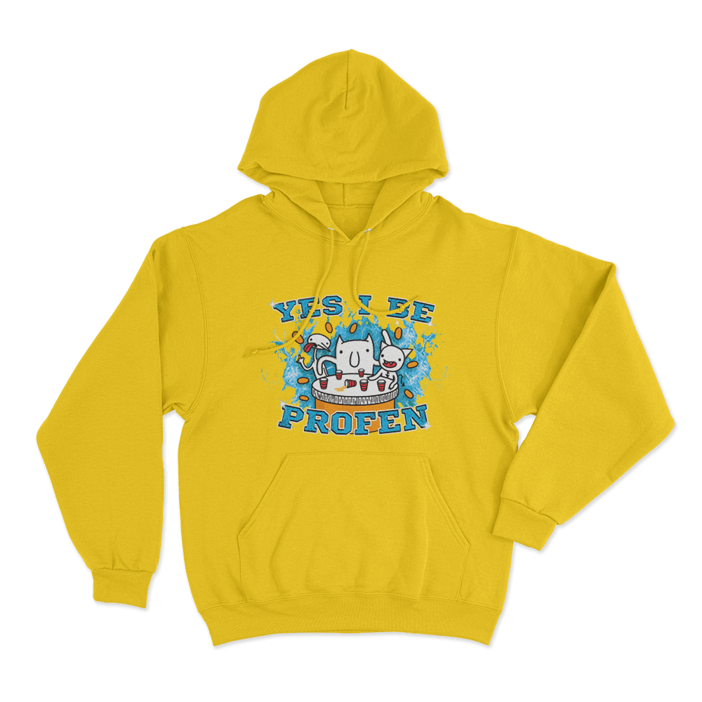 Yes I Be Profen Unisex Hoodie Yellow Yes I Be Profen Unisex Hoodie Yellow